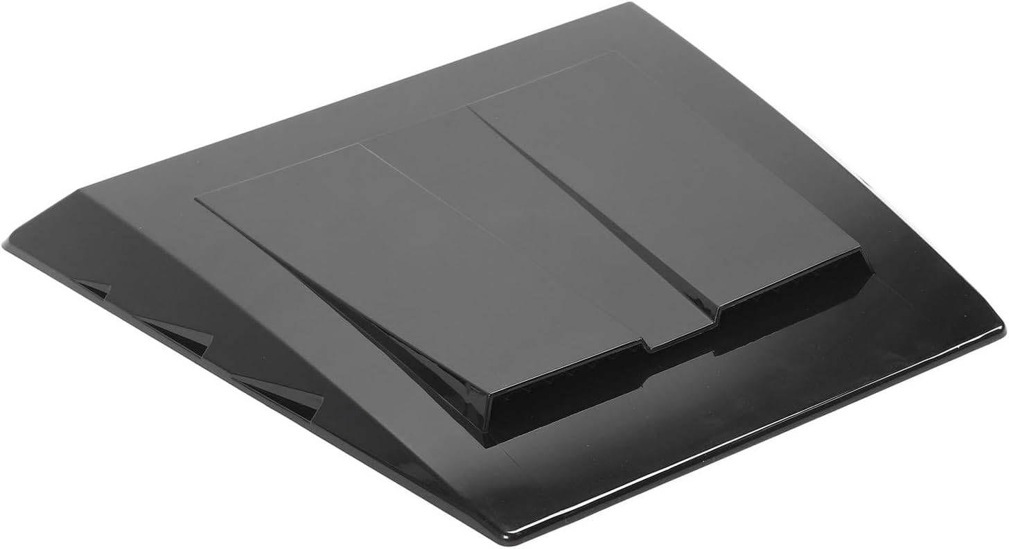 Car Hood Scoop Car Air Flow Decorative Intake Hood Scoop Vent Bonnet Cover Gloss Black Universal Vent External Accessories