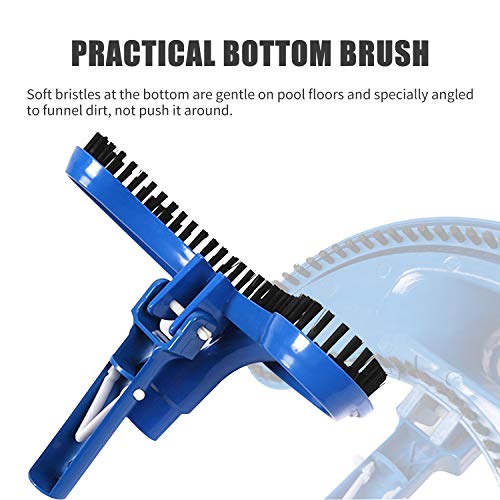 Cabeça de Vácuo de Piscina com Alça de Clipe Saco de Cordão Piscina Escova de Limpeza Flexível Escov