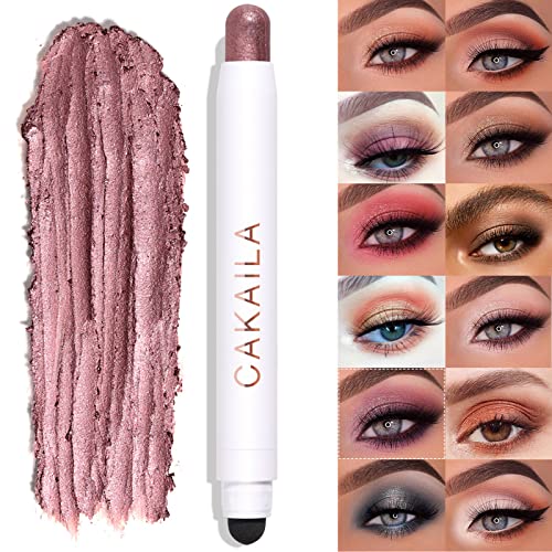 Lokfar Cream Eye-Shadow Stick, Waterproof Cream Eyeshadow Pen Rotatable Creamy Eye Shadow Pencil Crayon, Matte And Shimmer Eyeshadow Makeup Stick With Sponge Smudger (09# Violet Shimmer) #TOP24