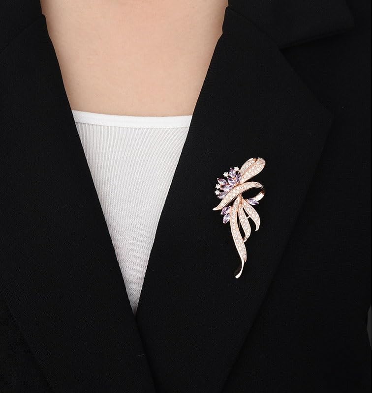 Zircon European Corsage Pin Versatile Coat Accessories