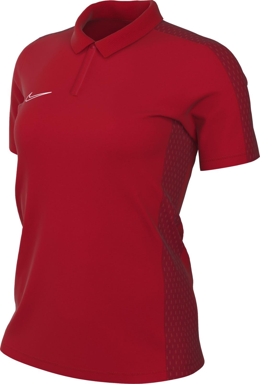 NIKE DR1348-657 W NK DF ACD23 Polo SS Polo Shirt Women's University RED/Gym RED/White Size XL