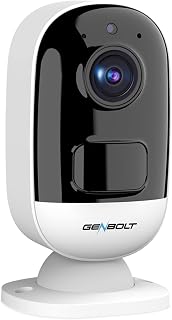GENBOLT [WireFree 2K Wireless Security Camera Outdoor, Battery Powered WiFi Camera, Rechargeable Indoor Home Surveillance IP Camera System 5200mAh, 120° PIR Detection PRO APP - 2022 Updated