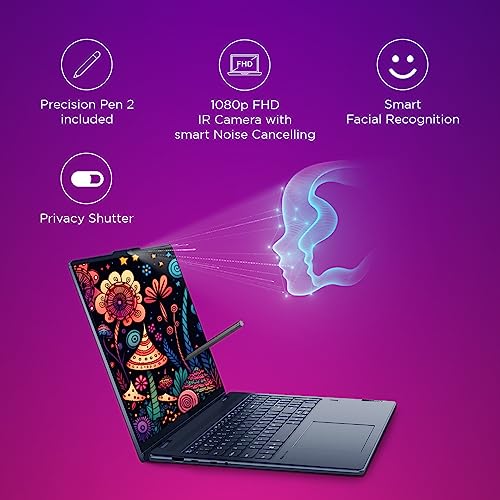Image of Lenovo Yoga 7 Intel Core i5-1340P 14 inch(35.5cm) OLED 2-in-1 400Nits Laptop(16GB /512GB SSD /Win 11 /Office 2021 /Backlit KB /Digital Pen /1Yr Warranty /Alexa /3 Month Game Pass /Tidal Teal /1.49Kg), 82YL008HIN