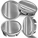 Produktbild SkinoEu Kompatibel für Nabendeckel VW 65mm Radnabenabdeckung für Alufelgen Felgendeckel Nabenkappe Radkappen Silber CVS 8