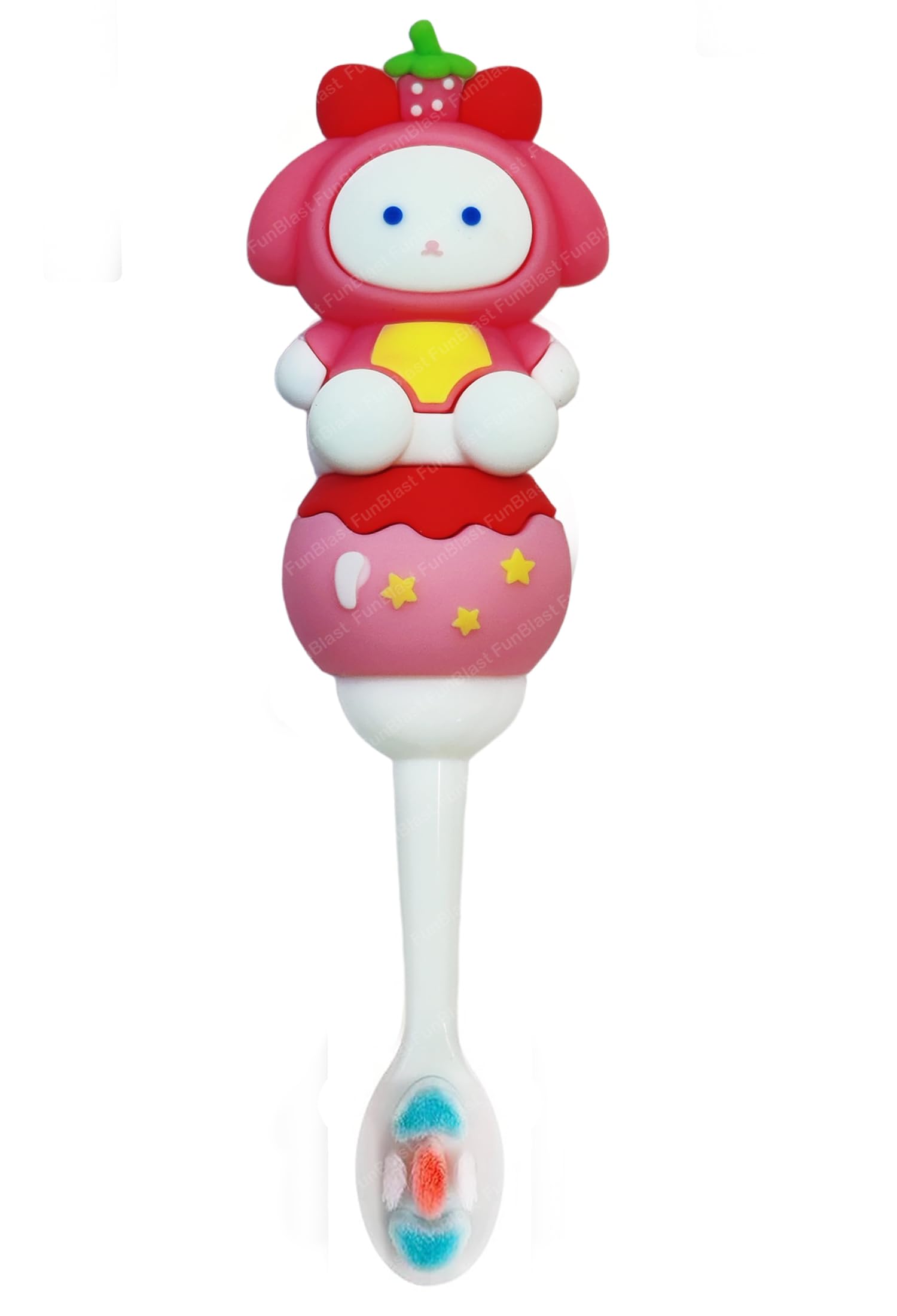 FunBlast Soft Bristle Cartoon Toothbrush – Animal Design Soft Tooth Brush, Extra Microfiber Soft Bristles Toothbrush for 2-7 Years old Children, Manual Toothbrush for Kids, Boys and Girls (Doll)-image-19