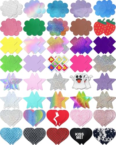 Rave Pasties Nipple Covers Pack Fun Pasty Lingerie Bikini Cover Breast Petals Pack