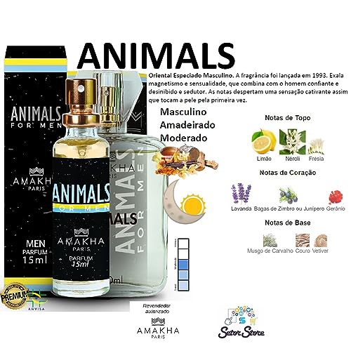 Perfume Masculino Animals 15ml Amakha Paris