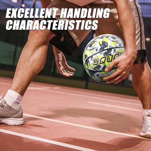 KAOS Colored Outdoor Basketball - Official Regulation Size 7 (29.5\'\'), Rubber Camouflage Street Basketball with Pump and Mesh Bag
