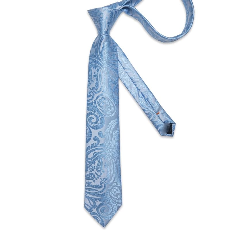 Set de corbatas de seda para hombre JSEIAJB miniatura 3