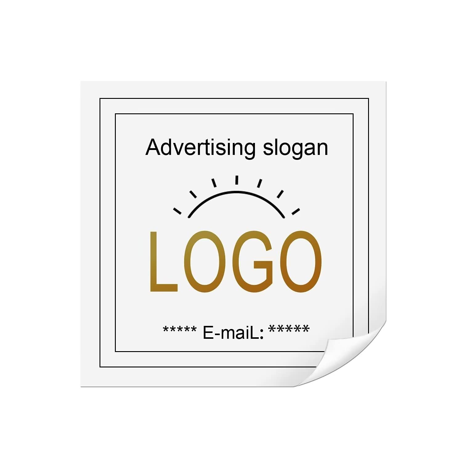 Personalised Stickers, Sticky Labels Upload Your Image or Text, Multi-Color Custom Stickers for Party, Letter, Business
