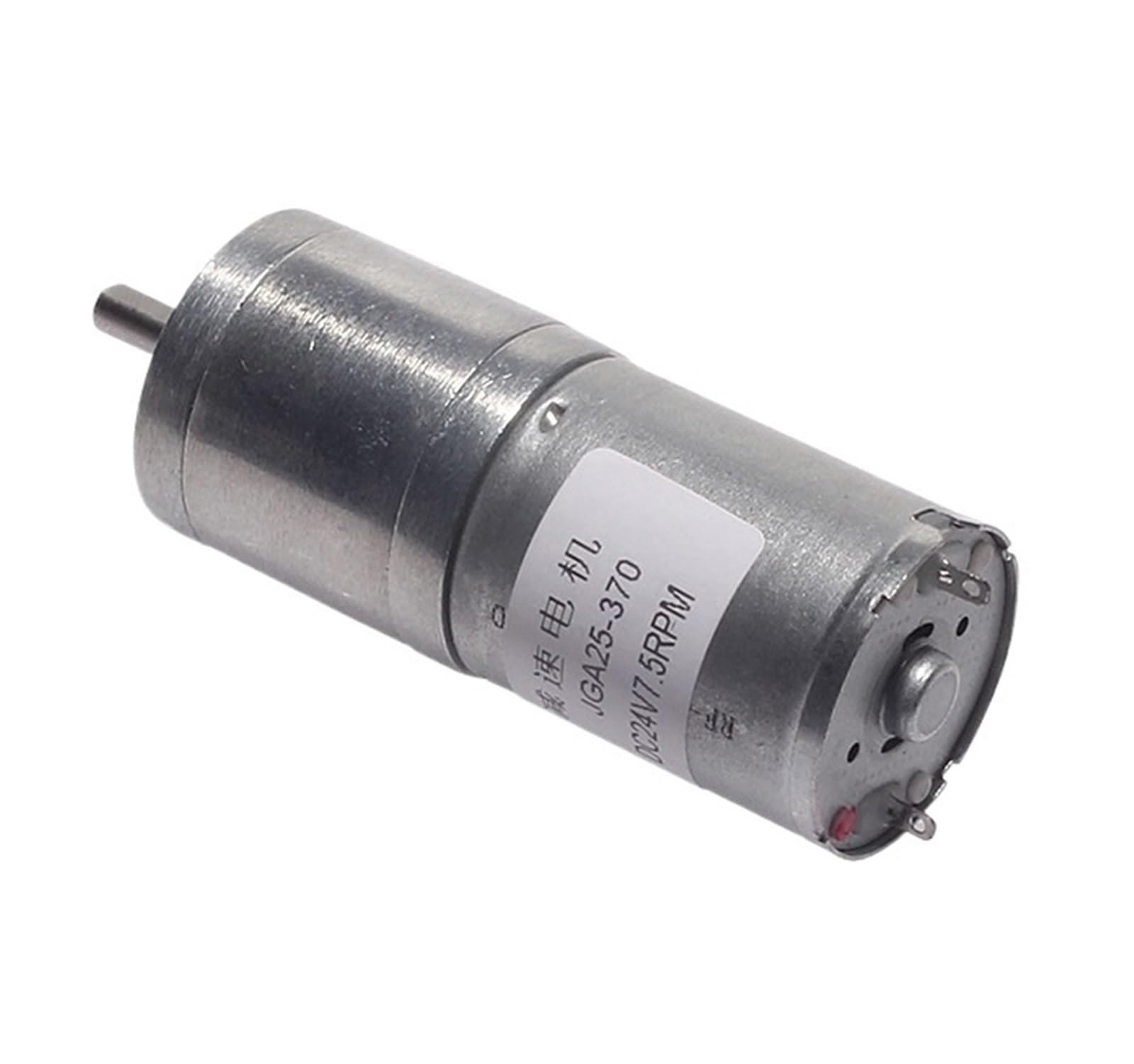 1 x DC JGA25-370 Getriebemotor, Gleichstrommotor, 12 V, elektrischer Getriebemotor, hohes Drehmoment, CW CCW Umkehrung (mit Halterung, 100, 6 V)