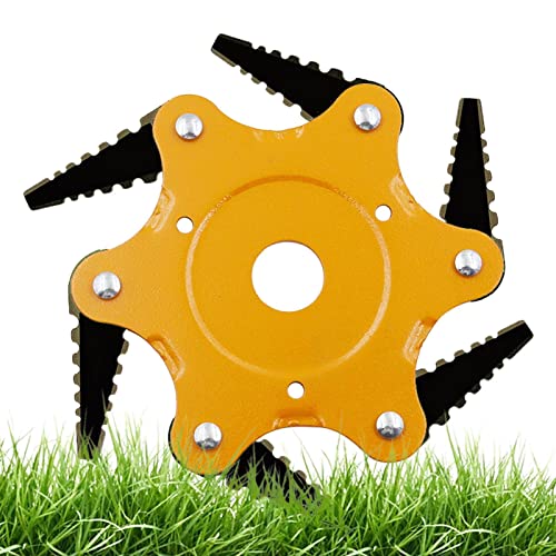 Atfoton Unkrautbürste | Unkrauttrimmer | 5 Blatt Rotationsscheren Rasentrimmer | Stahldrahtbürste | Trimmer Mit Geradem Schaft Für Gärten, Rasenflächen, Parkplätze, Höfe – Bild 4