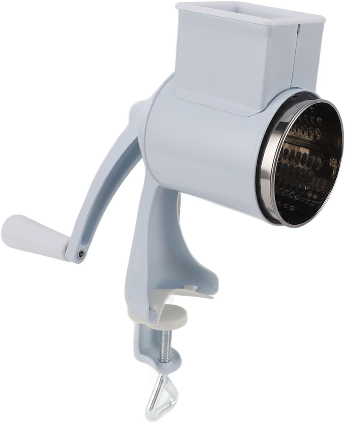 Manual Grain Mill Aluminum Alloy Grain Grinder, Stainless Steel Hand Cranking with Table Clamp for Corn - Durable Construction, Easy Operation, Multi Use Kitchen Too (Type 1)