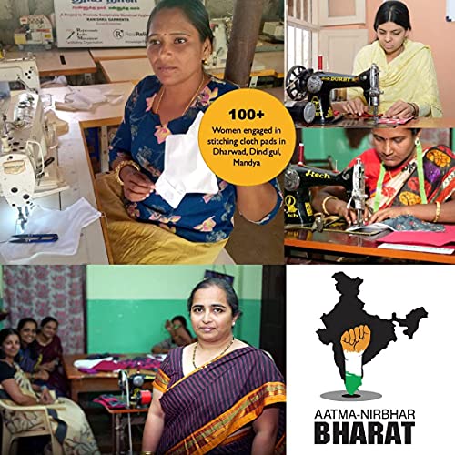 Stonesoup.In Petals Washable, Reusable And Long Lasting Mandya Sanitary Pads Cloth Panty Liners for women- Set Of 3 - Image 6