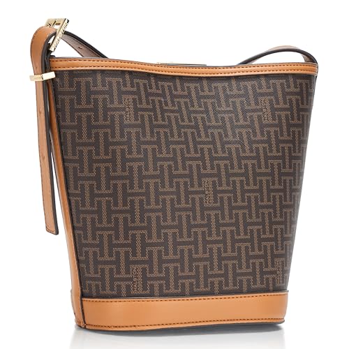 H HALSTON Jagger Signature Logo Magnetic Snap Bucket2