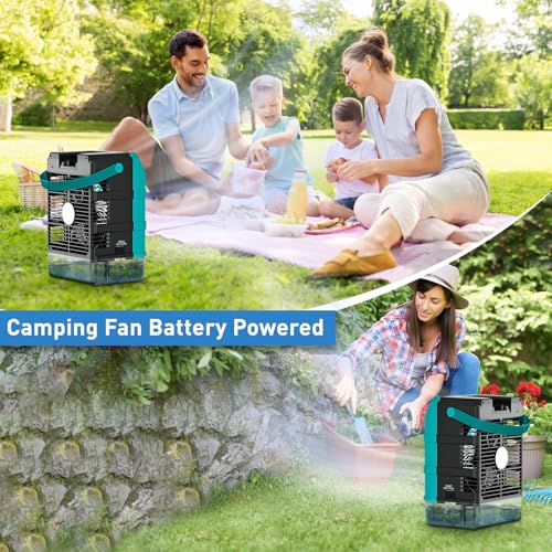 Image of Uniqwamo Misting Fan Portable Compatible for Makita 18V Battery