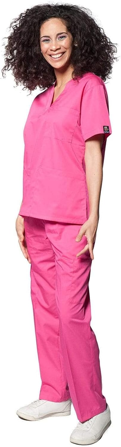 Dress A Med Women's Classic 8 Pocket Uniform Scrubs Set - Top & Pants - Image 6