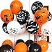 50 Pieces Halloween Latex Balloons - 12 Inch Pumpkin Bat Ghost Skull Specter Spider Web Balloons for Halloween Party Decorations, Trick or Treat Toys, School Classroom Game, Kids Giveaway