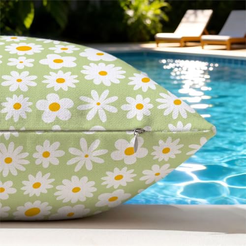 Housse de coussin 60x60 extérieure déperlante haut de gamme marguerite - 6