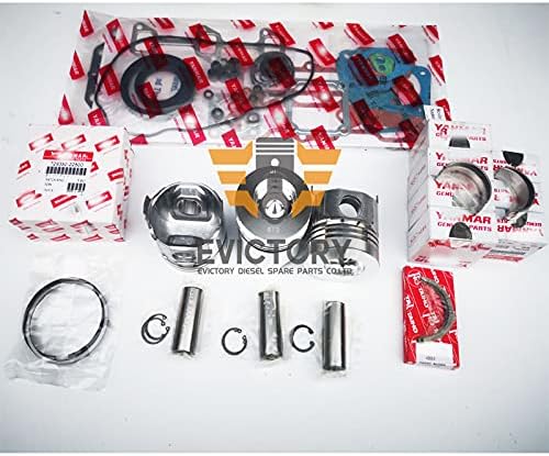 For Yanmar 3TN82L 3TN82E 3TN82T 3TN82 overhaul kit connecting rod oil water pump