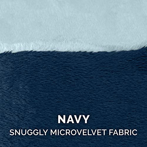 Furhaven 26" Round Orthopedic Dog Bed Microvelvet Snuggery W/ Removable Washable Cover - Navy, 26-Inch #TOP6