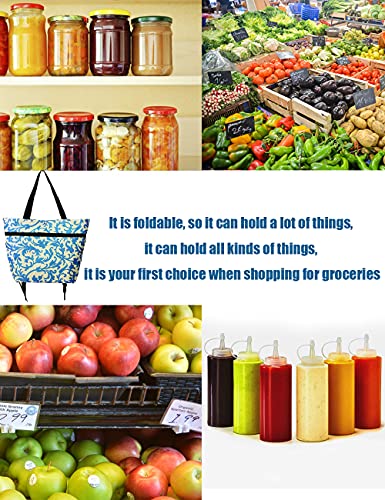 Faltbare Einkaufstasche Faltbare Trolley-Taschen mit Rädern Faltbare Einkaufstaschen Wiederverwendbare Einkaufstaschen… – Bild 6