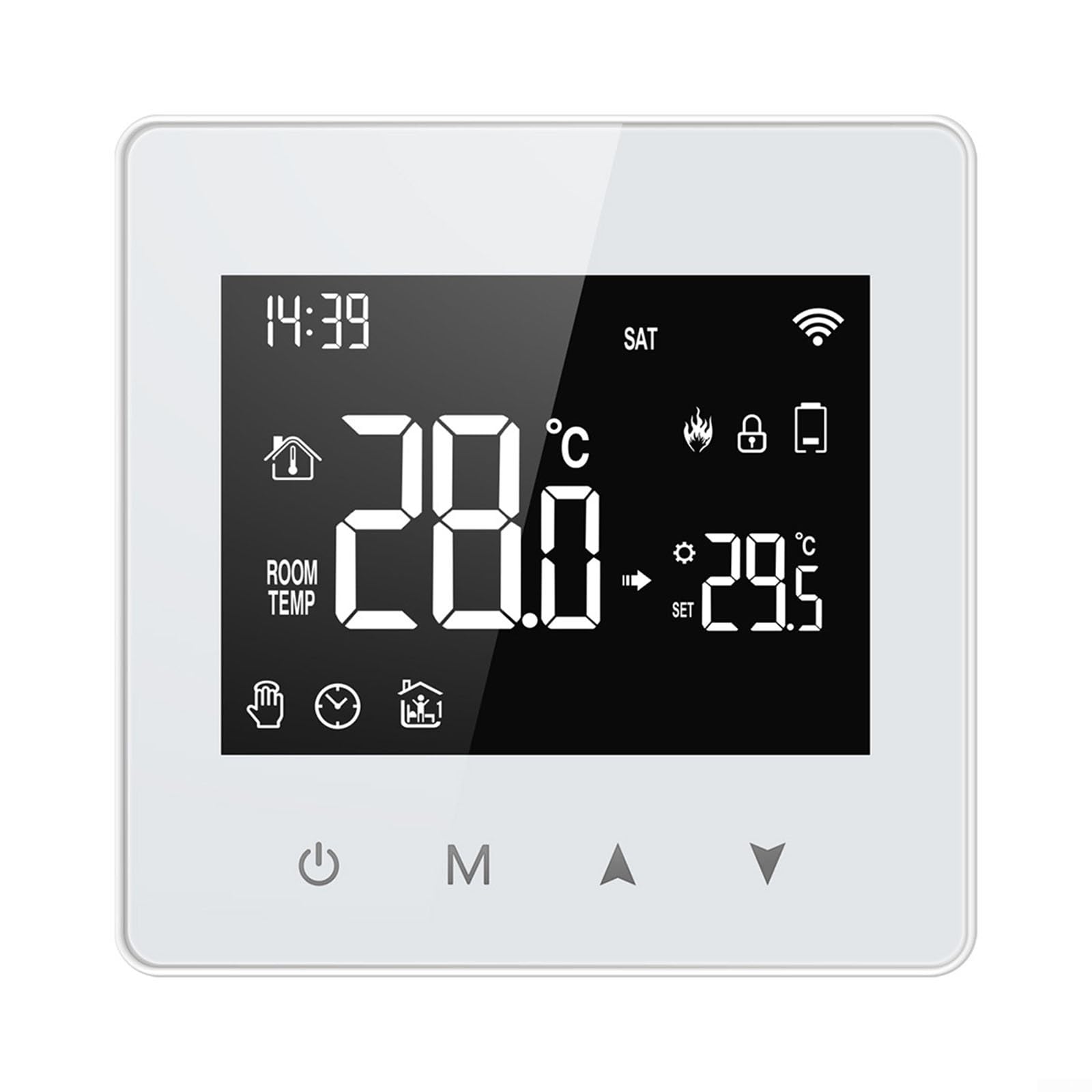 Termostato intelligente Wifi per riscaldamento caldaia a gas per Tuya Zigbee - Termostato programmabile intelligente, alimentato a batteria, termostato da forno a parete con display LCD, controllo APP