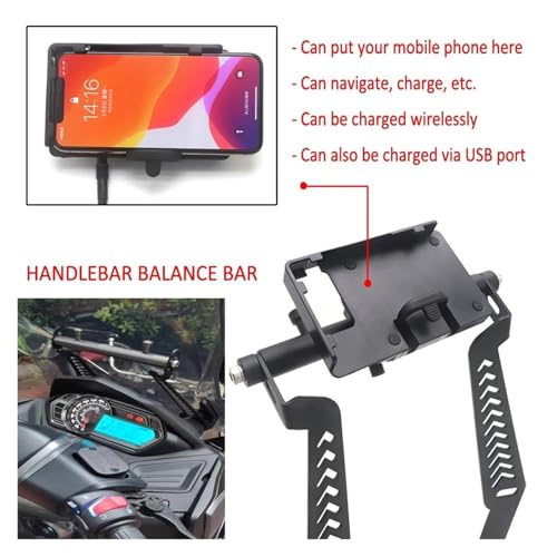 Support téléphone moto robuste anti-vibration pour Cyclone RT3 avec chargeur rapide USB