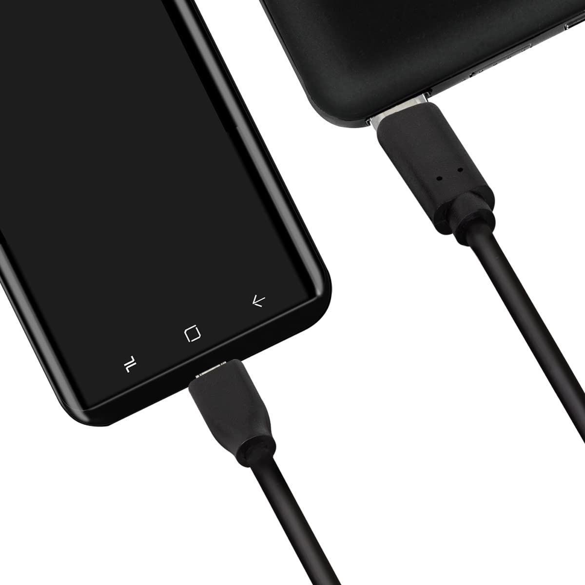 Logilink USB 2.0 Type C to Micro USB Connection Cable for Charging Devices & Data Synchronization Colour: Black Cable Length: 0.5m - Image 2