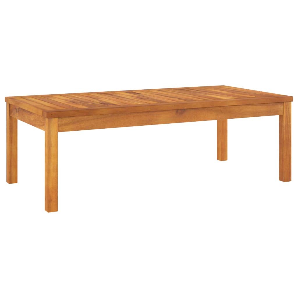 vidaXL Salon de Jardin 4 pcs avec Coussin Mobilier de Patio Mobilier de Jardin Meubles d'Extérieur Meubles de Terrasse Crème Bois d'Acacia Massif