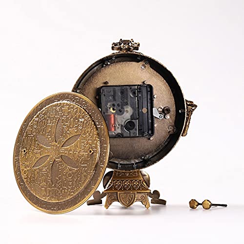 Reloj de mesa retro y reloj de escritorio pequeño de 7 pulgadas para dormitorio 6