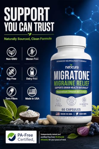 Naticura Migratone Migraine Relief Supplement