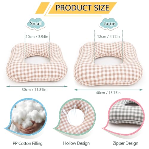 Image of Anti-Bedsore Cushion, Donut Pillows, Pressure Ulcer Cushions, Pillow Tailbone Pain Relief Mat, Soft Pad of Bed Sores for Seniors,Pregnant,Hemorrhoids,Post-Surgery (Beige, Large)