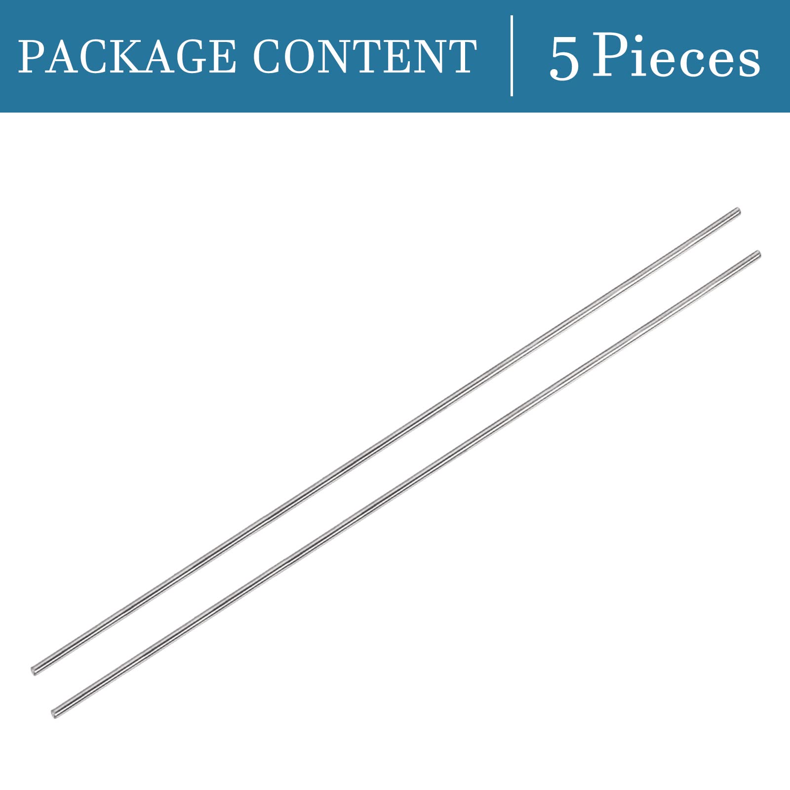 5 Tiges Filetées M5x300mm Acier Inox 304 - Goujons Entièrement Filetés Pour Assemblage Meuble, Machine