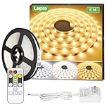 Lepro LED Strip Lights, 16.4ft Dimmable Light Strip, 3000-6000K Tunable White,300 LEDs SMD 2835 LED Tape Light for Bedroom Home Kitchen, Non-Waterproof