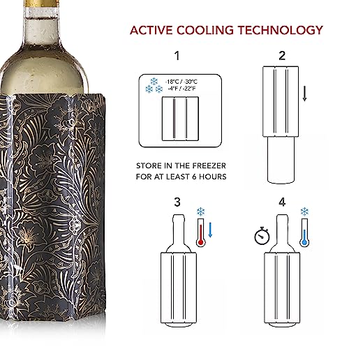 image for Vacu Vin Active Wine Cooler - Flexible Insulated Chiller For Standard 