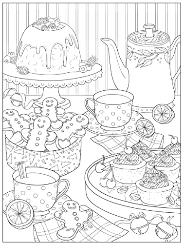 Creative Haven Cozy Christmas Coloring Book