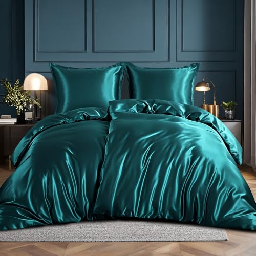 RUIKASI Juego de ropa de cama de satén