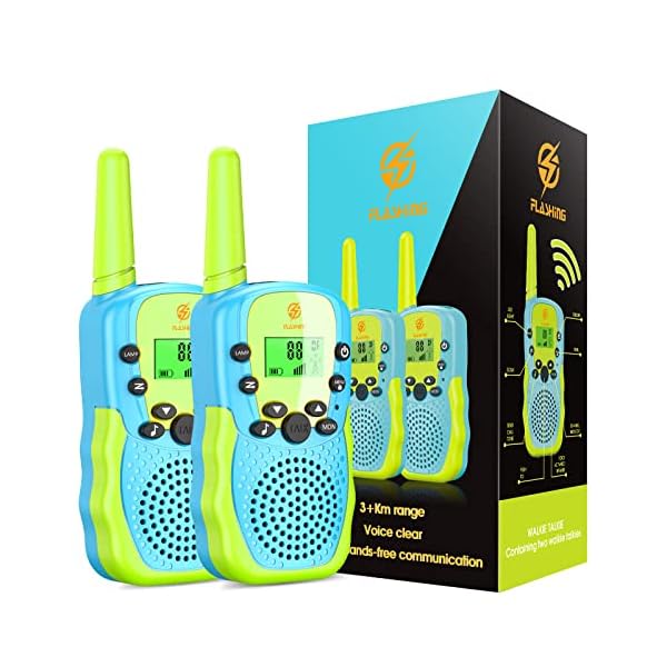 EUCOCO Walky Talky Kinder, Geschenk Junge 3 4 5 6 7 8 Jahre Spielzeug Mädchen 3-12 Jahre Walki Talki Spielzeug für Draußen Walkie-Talkie Kleine Geschenke für Kinder Spiele für Draußen Kinder