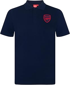 Arsenal FC Polo Shirt Crest Official Football Gift