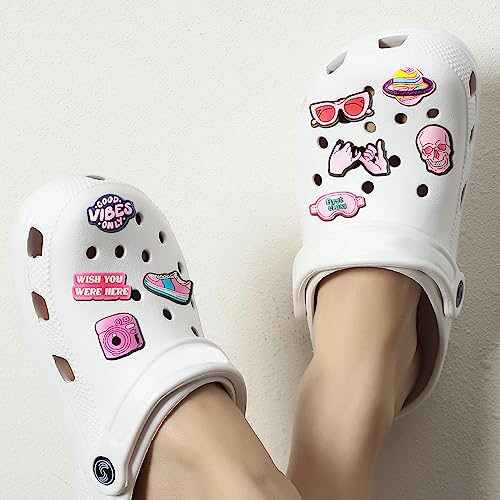IOKUKI 35 PCS Aesthetic Shoe Charms for Clogs Slides Sandals