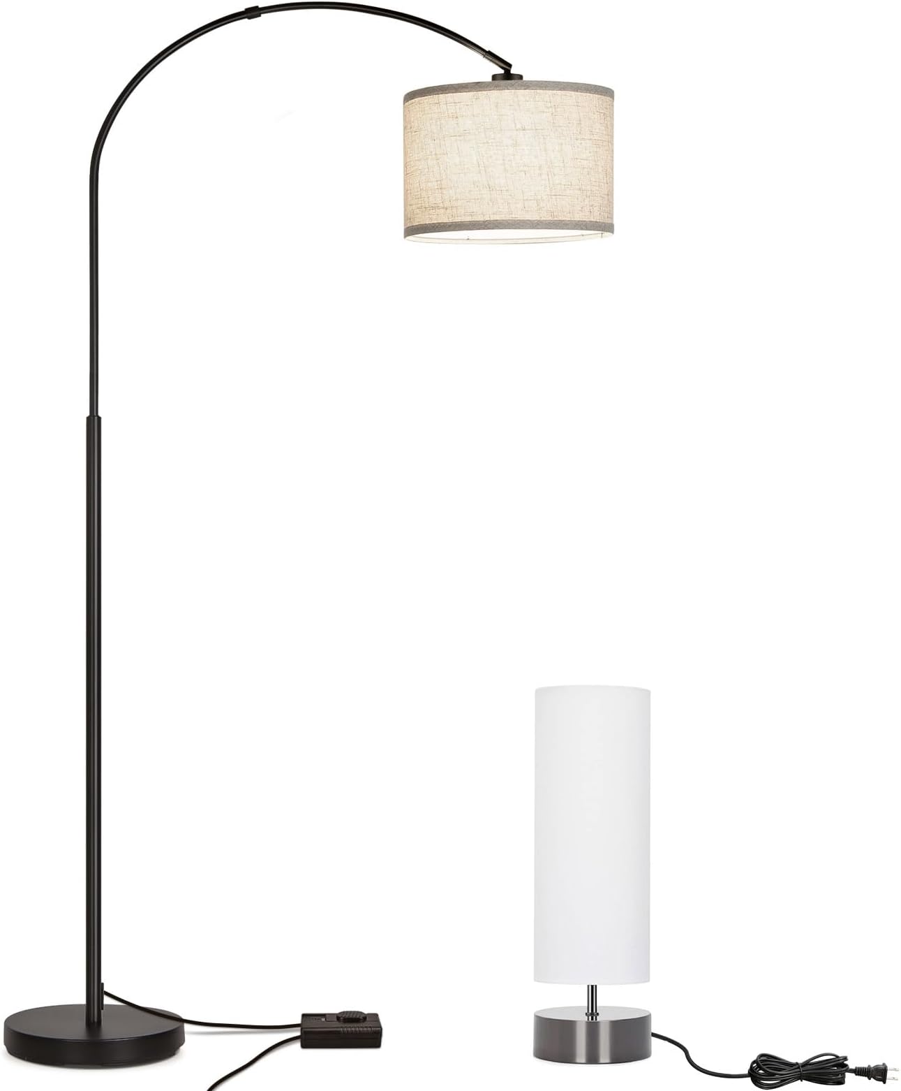 Seaside village 1 Pack Modern Table Lamp and 1 Pack Dimmable Floor Lamp ...