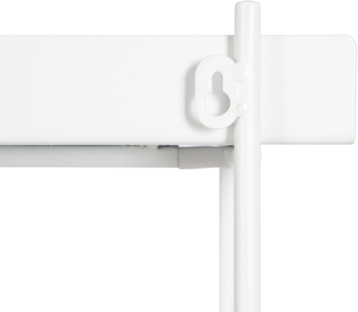 Kate and Laurel Dominic Modern Metal Bathroom Shelf; 20 x 7 x 30; White; Contemporary Sleek 3-Tier Floating Shelves for Wall Decor; Display; and Over Toilet Storage