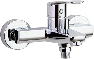 Ramon Soler Grifo de Baño-Ducha Monomando Cromado con Sistema C2 de Ahorro de Agua Serie New Fly
