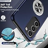 LeYi for Samsung Galaxy S23+ Plus Case,Heavy Duty Protection Shockproof Cover with Built-in Ring Holder Lightweight Silicone Hybrid Phone Case for Galaxy S23+ Plus Blue - Image 4