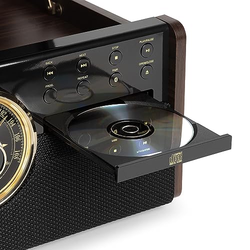 Tocadiscos vintage Victrola Empire para ambientar tu salón con vinilos y música Bluetooth 6