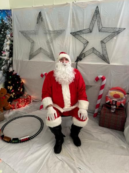 Disfraz De Papá Noel Disfraz Navideño De Papá Noel, Disfraz De Papá Noel Retro De Lujo (falda XL
