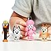 Bluey Friends Figurine Toys Pack of 4, Articulated Character Toys with Snickers, Honey, and Coco Figurines, Small Action Figures for Kids Ages 3+