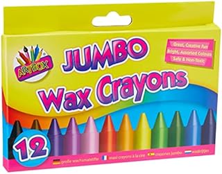 Artbox 12 jumbo size wax crayons set of 12 assorted colours
