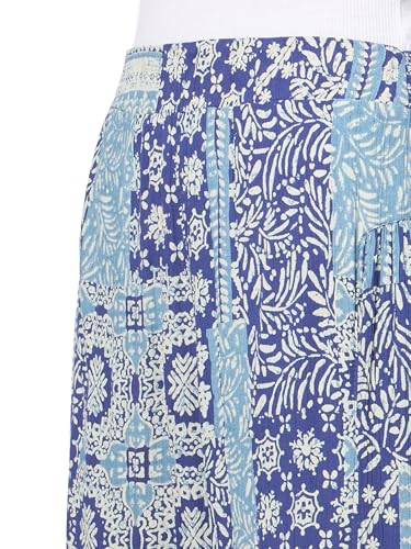 Angie Womens Women's Printed Crochet Ruffle Bottom Pant3